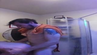 Cute and eager teen takes aggressive facefuck