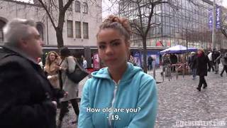 A Czech who fucks in the street! Full HD! Blowjob, POV , Brunette , Small Tits, Golden Shower, Big Dick, Outdoor, European
