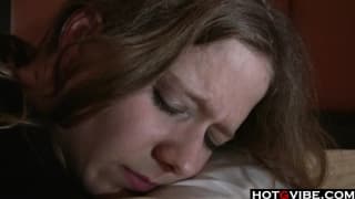 She's horny as hell alone on the couch She's horny as hell alone on the couch