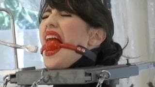 Woman is tied up and pleasured intensely Woman is tied up and pleasured intensely