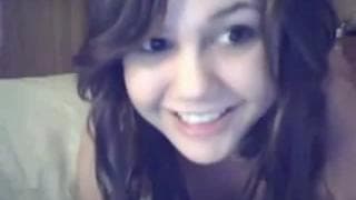 This hot brunette shows us her new toy