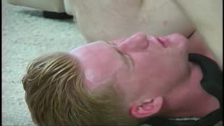 Two sailors enjoy the same woman in this trio Two sailors enjoy the same woman in this trio