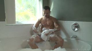 Valentin Petrov gets soaped up and pleasured Valentin Petrov gets soaped up and pleasured