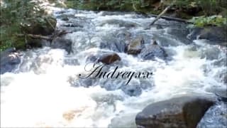 She enjoys playing with herself outside She enjoys playing with herself outside