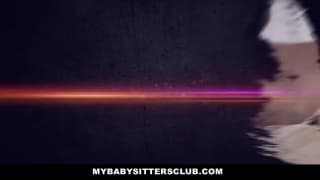 Teen babysitter caught masturbating and fucked Teen babysitter caught masturbating and fucked
