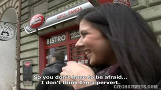 Street brunette who charges to suck cock Street brunette who charges to suck cock