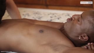 A big black dick in his tight white ass A big black dick in his tight white ass