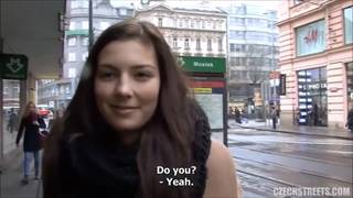 Brunette Czech slut opens her mouth wide Brunette Czech slut opens her mouth wide