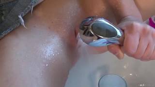 Filling herself with a banana in the kitchen Masturbation , Brunette , Female Friendly , Sextoys, Solo