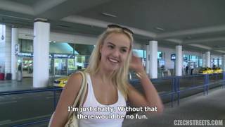 Blonde babe gets him really hard for sex Blonde babe gets him really hard for sex