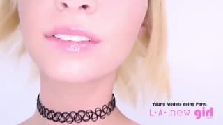 Blonde cutie is ready to chomp on his dick Blonde cutie is ready to chomp on his dick