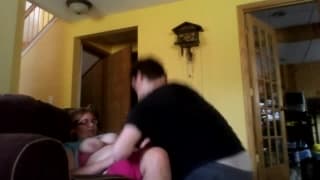 We enjoy a nerdy couple fucking on camera