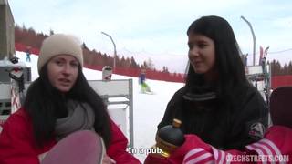 Slut fucking and fucking in the snow! Slut fucking and fucking in the snow!
