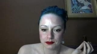 Mature horny slut jerking off in front of cam Mature horny slut jerking off in front of cam