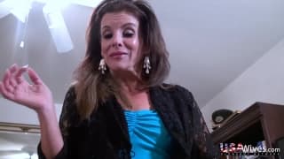 A mature lady masturbates solo A mature lady masturbates solo