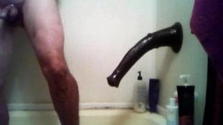 Older guy plays with his fleshlight in shower Older guy plays with his fleshlight in shower