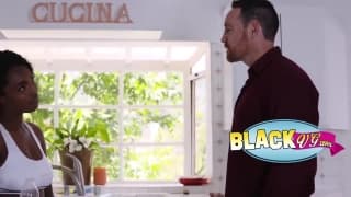 Young white dude drilling sexy black chick Young white dude drilling sexy black chick