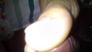 Enjoying the wife's beautiful little feet