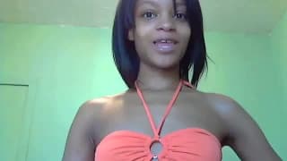 Silky skinned black girl strip on webcam Silky skinned black girl strip on webcam
