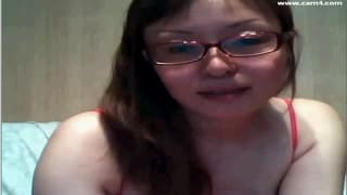 She plays with her dildo to impress us