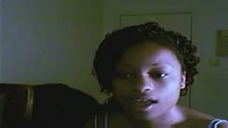 Black woman shows off her juicy tits on cam Black woman shows off her juicy tits on cam