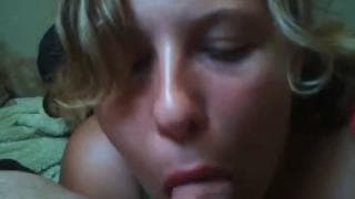 Chubby milf loves to duck off her man Chubby milf loves to duck off her man