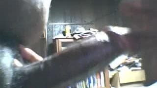 This guy puts his big back dick in her mouth