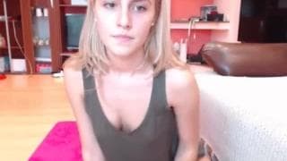 Blonde athletic teen stripping for you Blonde athletic teen stripping for you