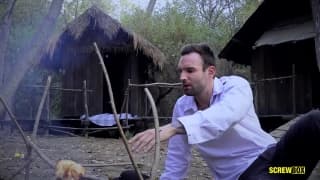 Native woman fucks in the jungle with a guy Native woman fucks in the jungle with a guy