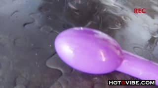 A sextoy in this woman's pussy A sextoy in this woman's pussy