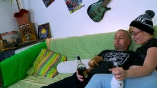 Two dicks inside her two holes during this threesome Two dicks inside her two holes during this threesome