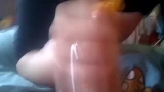 She gives him a handjob to remember! She gives him a handjob to remember!