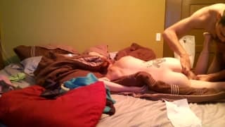 Amteur having a great time in bed together Amteur having a great time in bed together