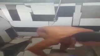 Spy webcam with hot sexy short hair ebony Spy webcam with hot sexy short hair ebony