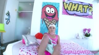 Zelda Morrison is always read to gag on a fat cock Zelda Morrison is always read to gag on a fat cock