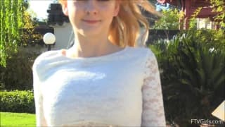 Pretty woman with big breasts will masturbate Pretty woman with big breasts will masturbate
