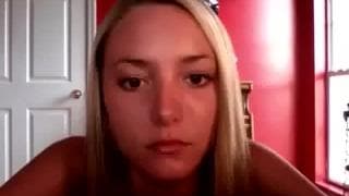 Cute blonde babe touches herself to cum Cute blonde babe touches herself to cum