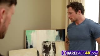 Gay painter fucks his nude model Gay painter fucks his nude model