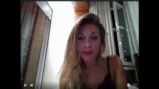 Hot mature blonde in a webcam show Hot mature blonde in a webcam show