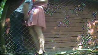 Fucking outdoors for this cheap whore Fucking outdoors for this cheap whore