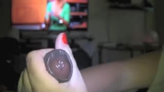 Making a big black dick cum hard for her Making a big black dick cum hard for her