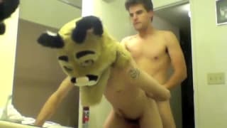 University mascot is penetrated deeply University mascot is penetrated deeply