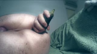 Gay dilf filling his ass with his fave dildo Gay dilf filling his ass with his fave dildo