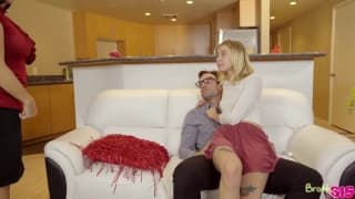Horny stepdaughter fucks daddy under mom's nose Horny stepdaughter fucks daddy under mom's nose