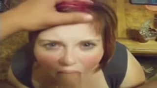Chubby woman has a dick in her mouth Chubby woman has a dick in her mouth