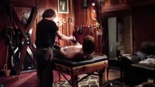 Old man is spanking her ass to torture her Old man is spanking her ass to torture her