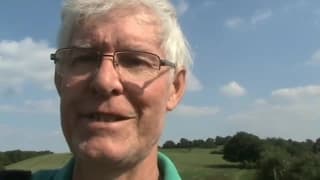 This old guy isn't shy he walks naked outside This old guy isn't shy he walks naked outside