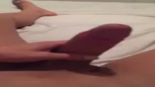 Trans babe Marina enjoys her cock for you Amateur, Handjob, Webcam, Big Dick, Brunette
