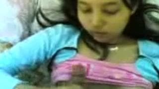 This horny bitch is touching herself in bed This horny bitch is touching herself in bed