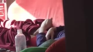 Spying on this guy while he masturbates Spying on this guy while he masturbates